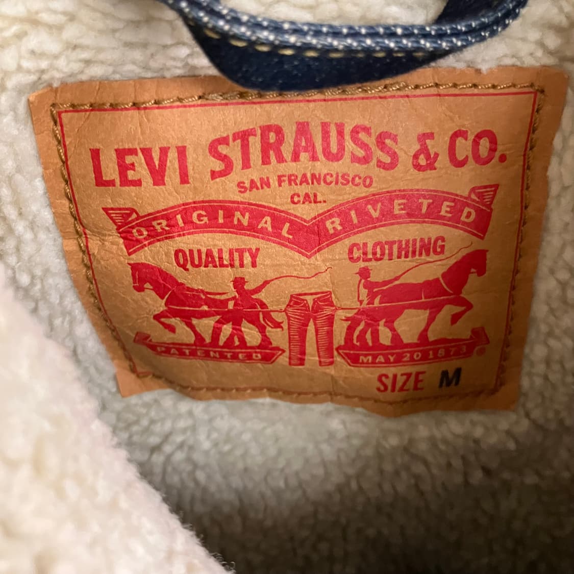 리바이스 양털 쉐르파 트러커 데님 자켓 M 상품이미지3