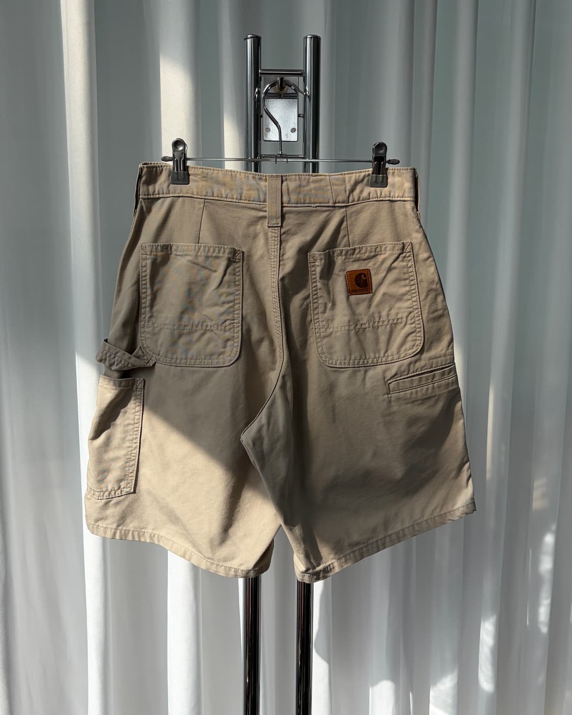 [28인치]칼하트 B144 TAN 워크 숏 팬츠 상품이미지2