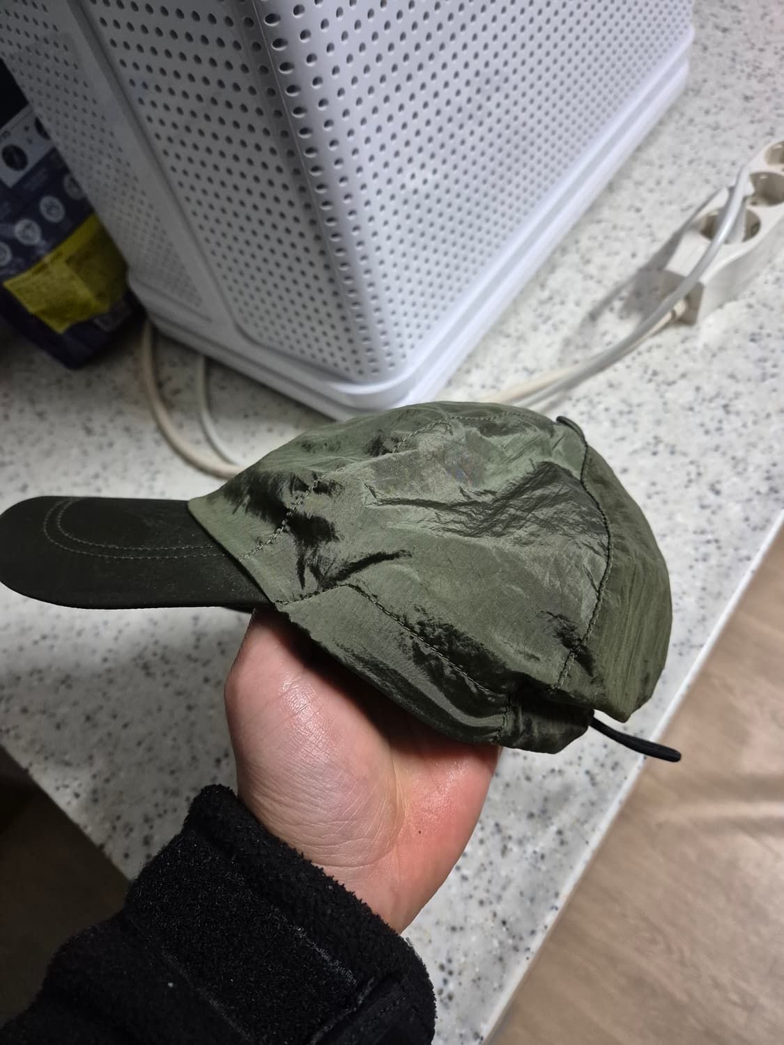 [XL]스톤아일랜드 나일론 볼캡 카키 초록 그린 상품이미지3