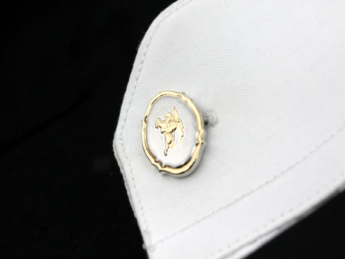 버버리 A등급 실버925 은 기마로고 남자 명품 커프스  상품이미지8