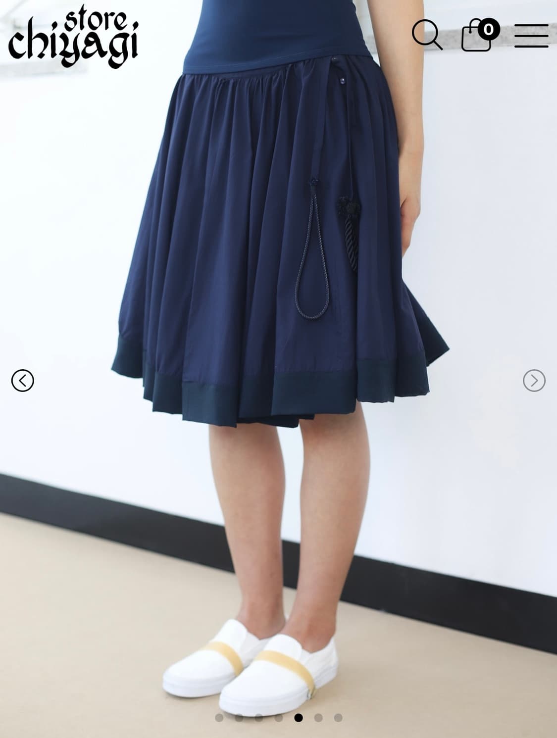 [새상품]키야기 Vasram Panel Skirt - navy 상품이미지3