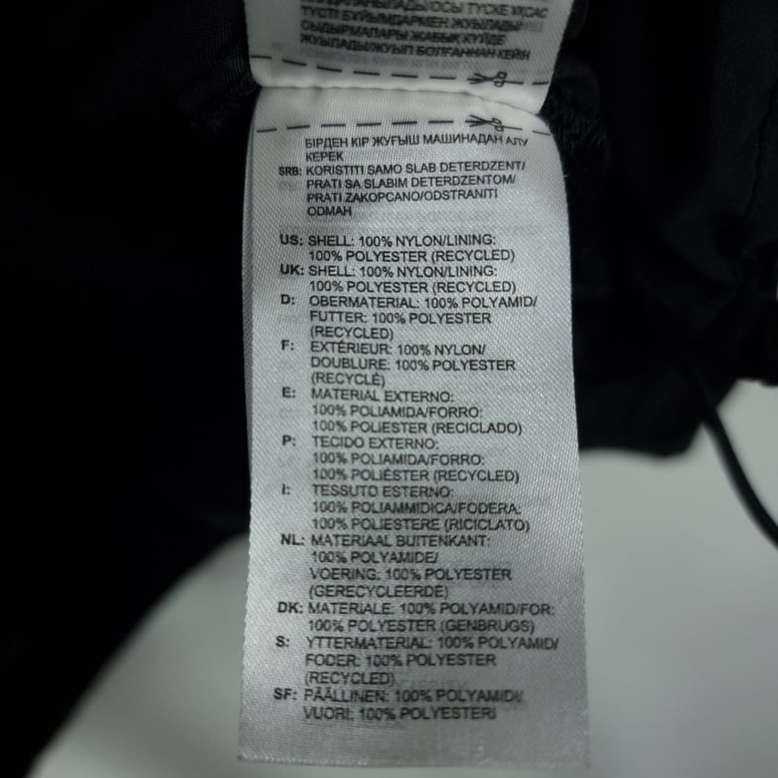 [아디다스] 로고 프린팅 후드 바람막이 자켓 블랙 M18724 상품이미지9