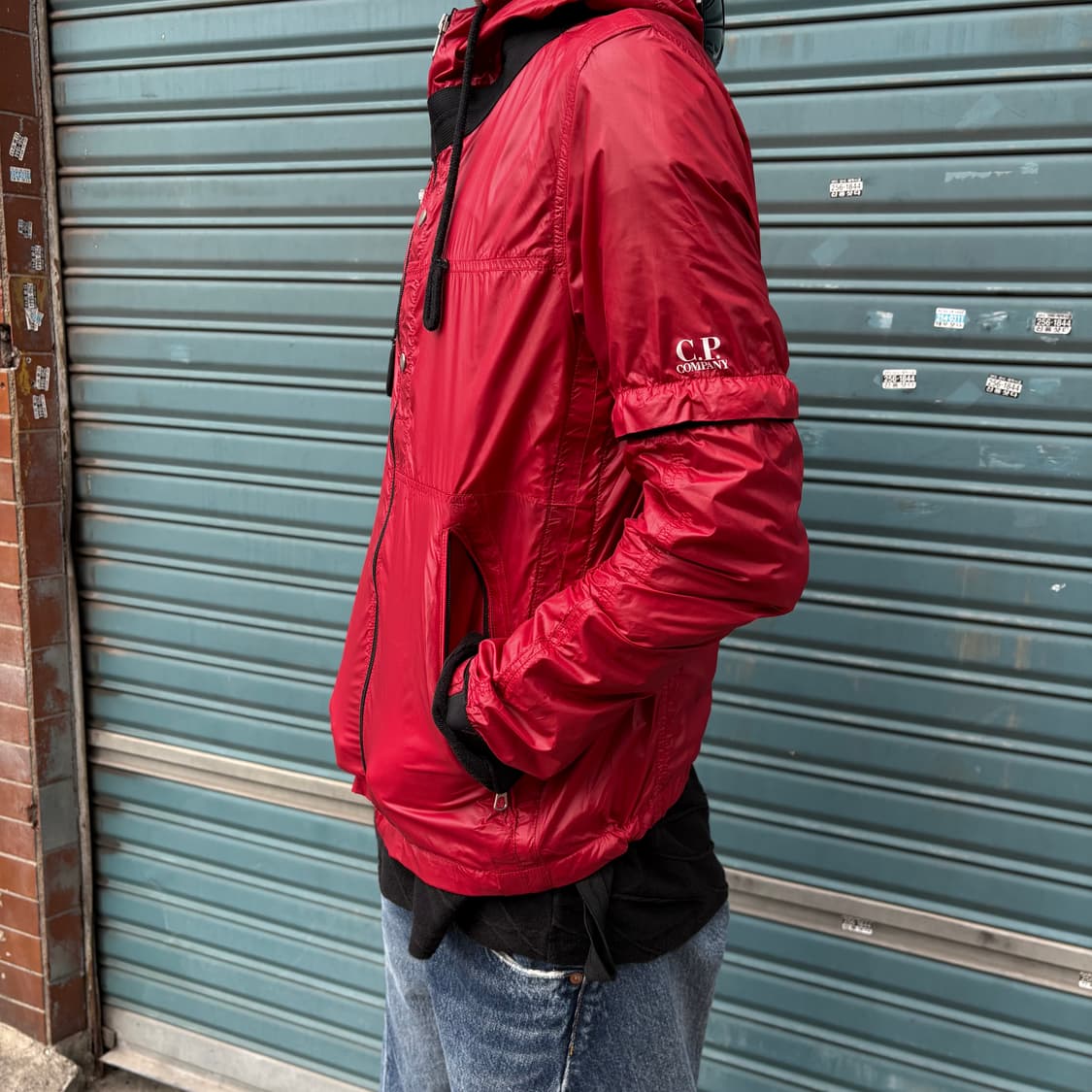 00s 씨피컴퍼니 탈부착 소매 바람막이 자켓 상품이미지3