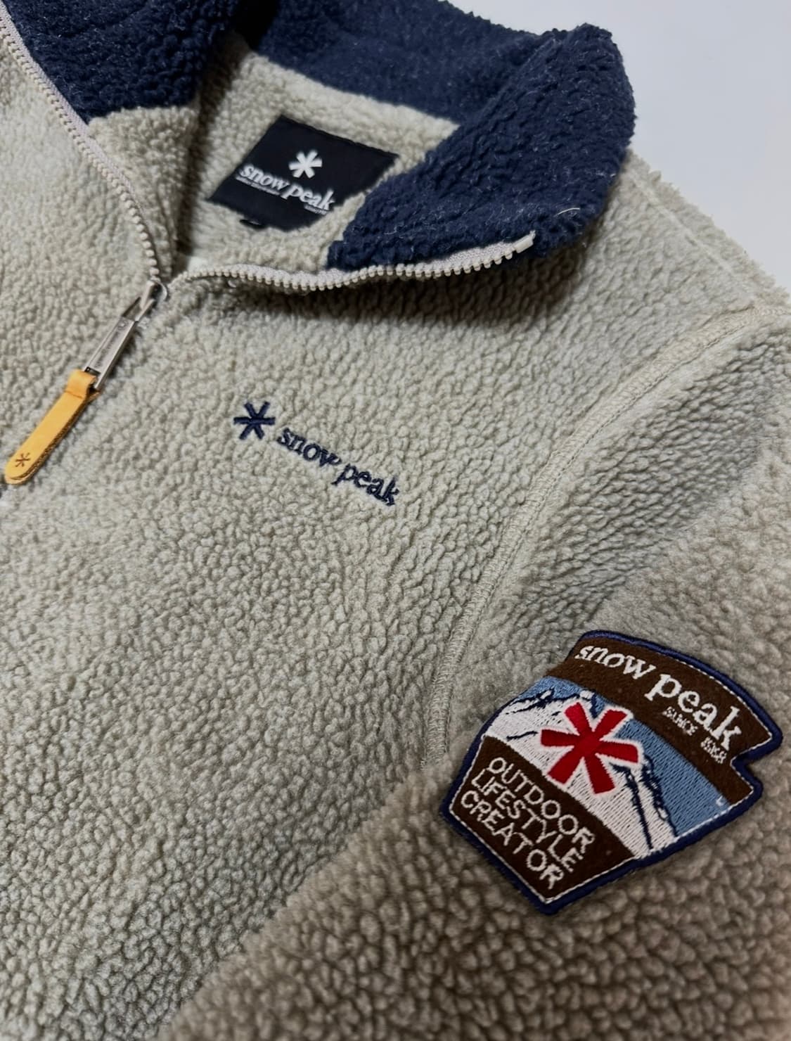 스노우피크 로고 플리스 자켓 상품이미지4
