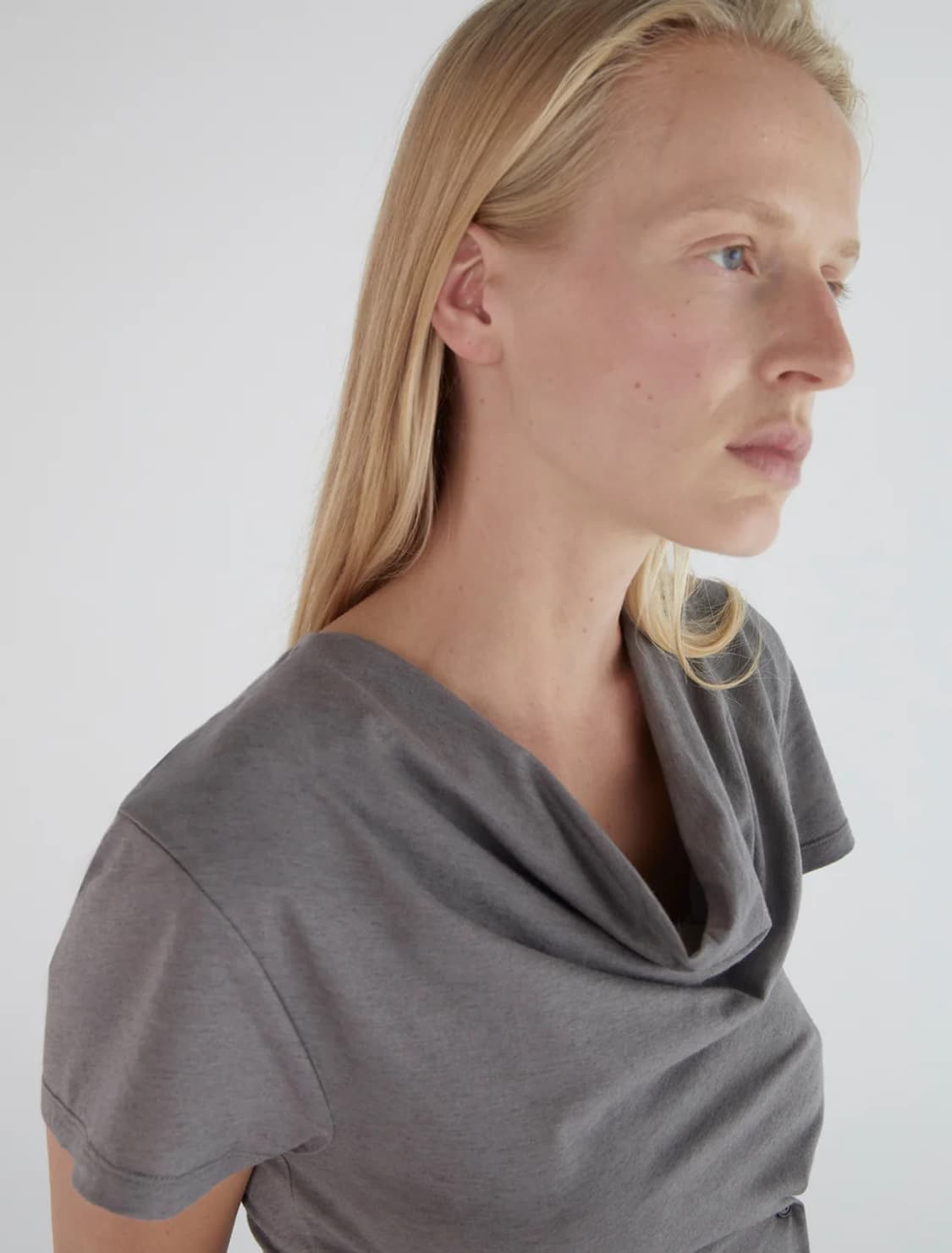 [S,M]팔로마울 Hazzard 슬리브리스 탑/그레이 상품이미지4