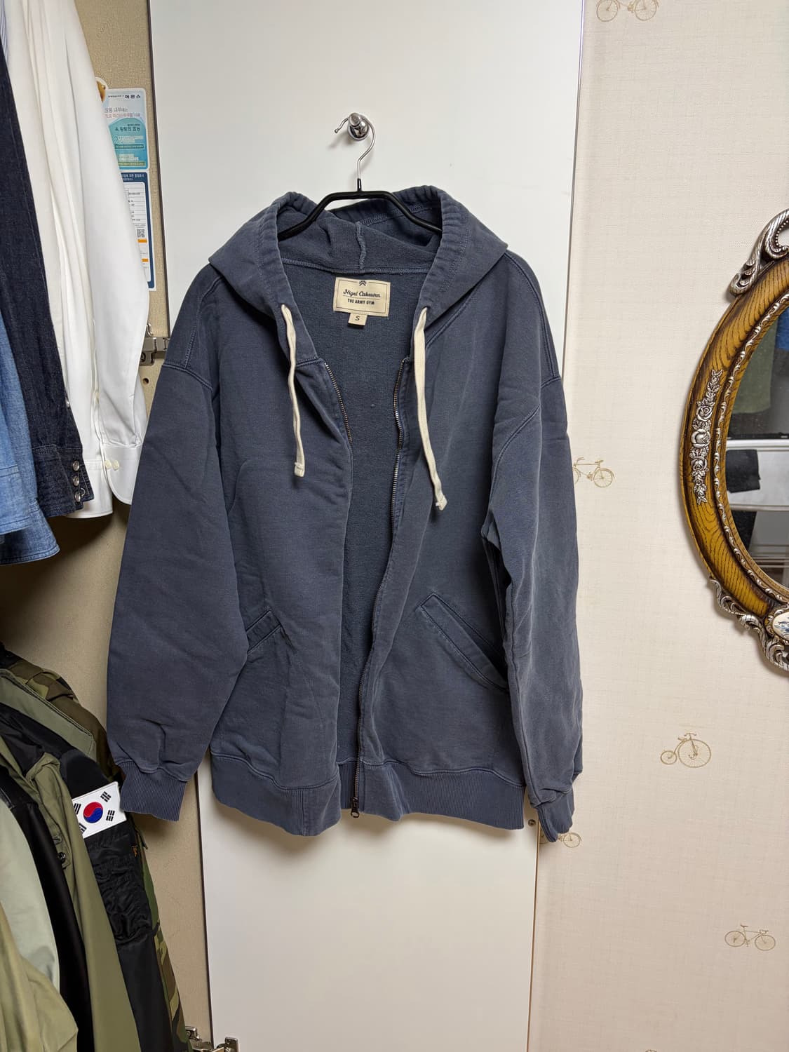 나이젤카본 후드 집업 네이비 S사이즈 상품이미지4