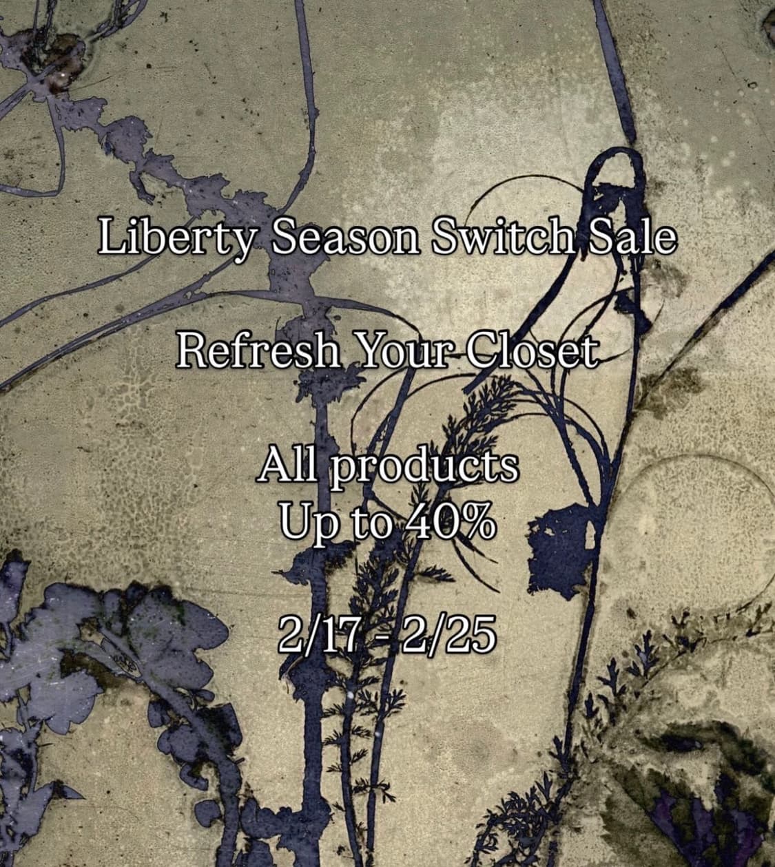 리버티 전품목 시즌 세일 공지 상품이미지1