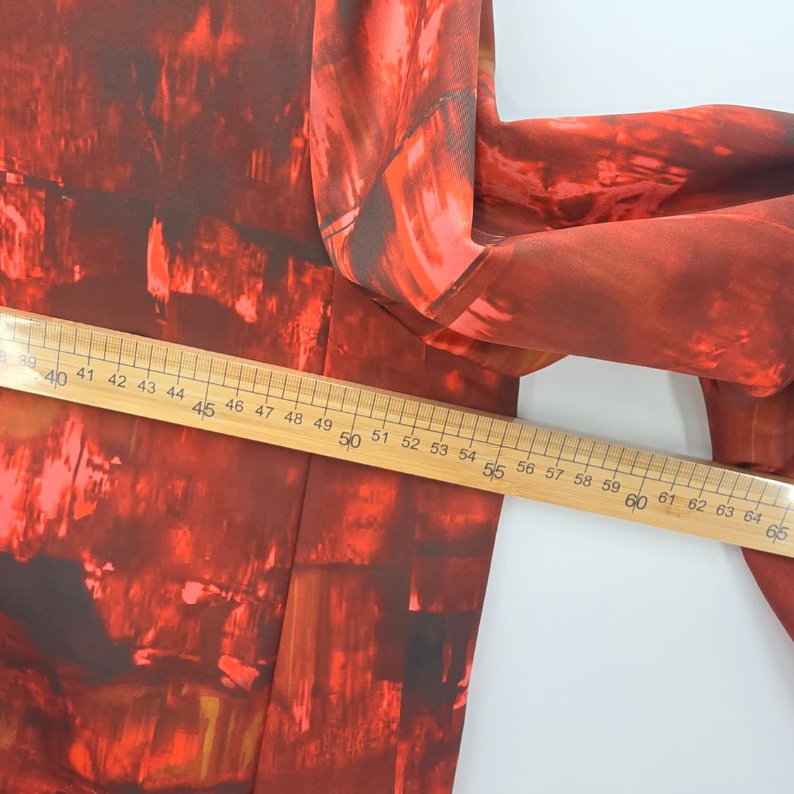 COS 레드 패턴 롱 코트 36사이즈 상품이미지6