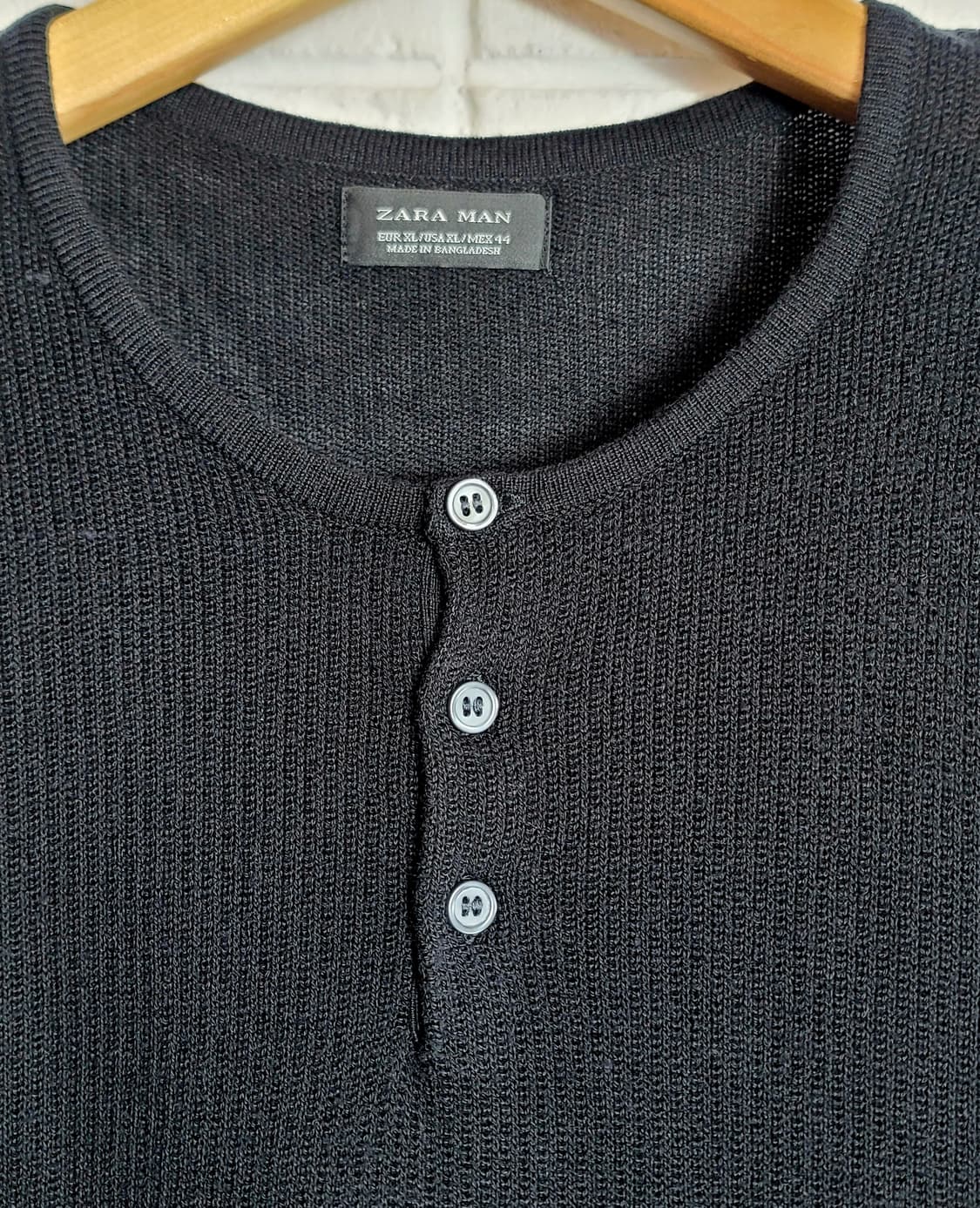 자라(ZARA MAN) 롱슬리브 니트 티셔츠 판매 상품이미지5