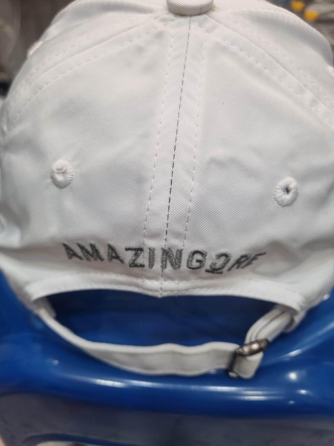 어메이징크리 흰색 볼캡 상품이미지3