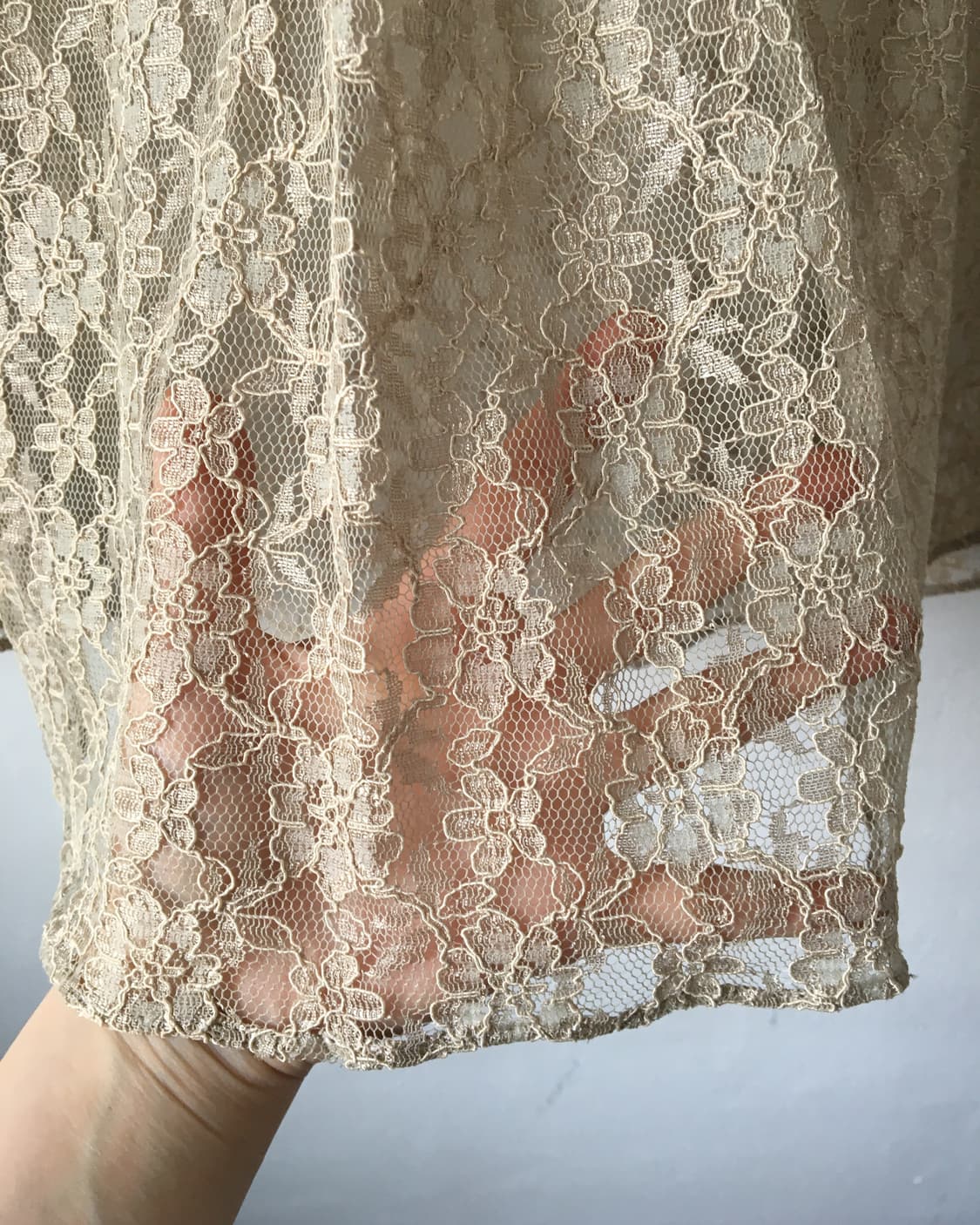 Lace see through blouse 상품이미지5