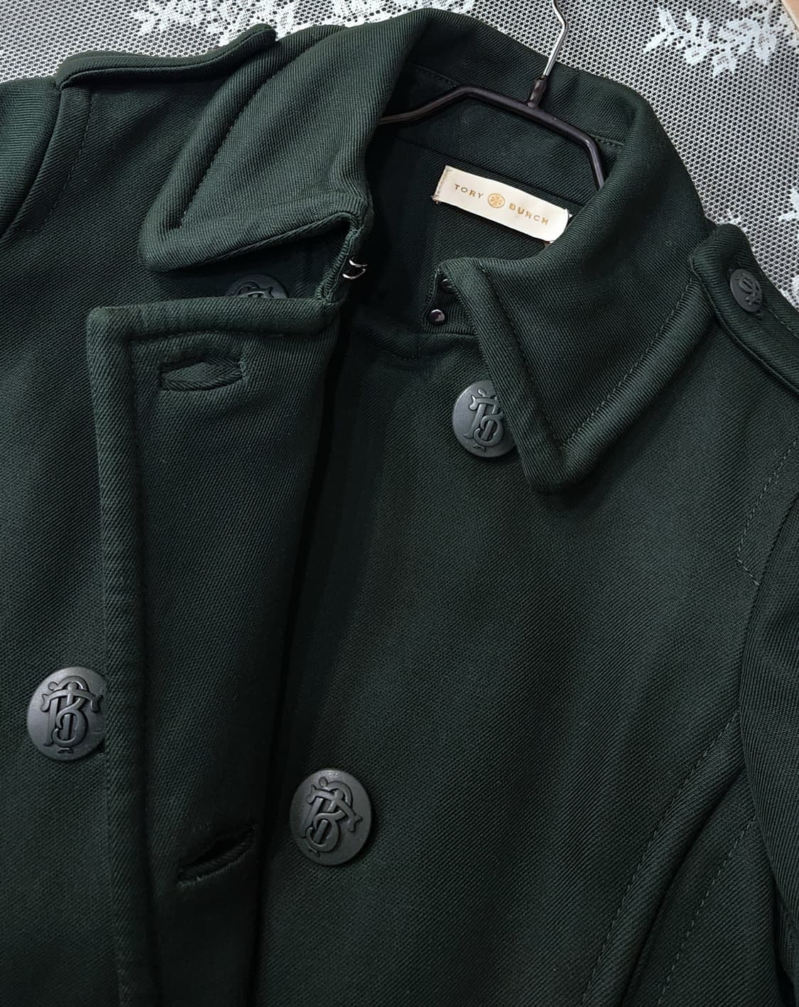 (새상품급)토리버치 코튼 트윌 더블 롱코트 상품이미지7