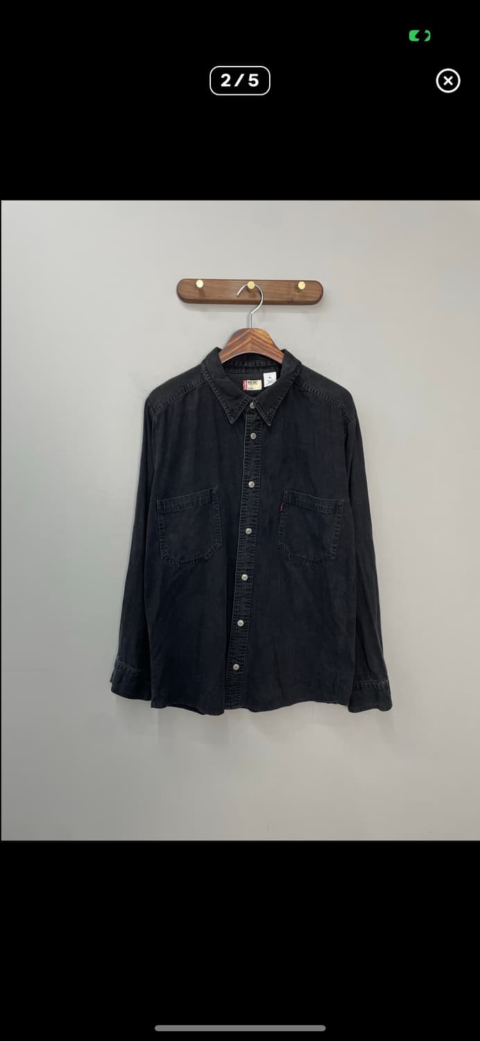 리바이스 레드탭 흑청 데님 셔츠 A2868 상품이미지2