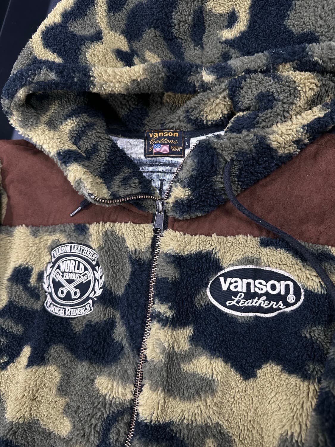 벤슨 카모플라쥬 플리스 후드 집업 자켓 상품이미지7