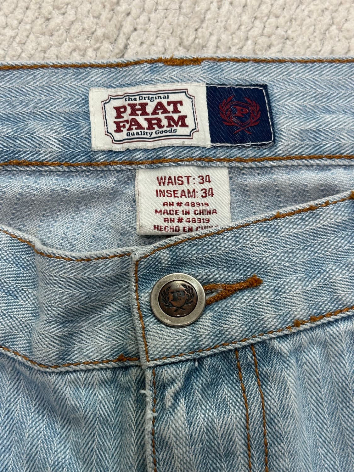 phat farm 데님 진 연청 상품이미지4