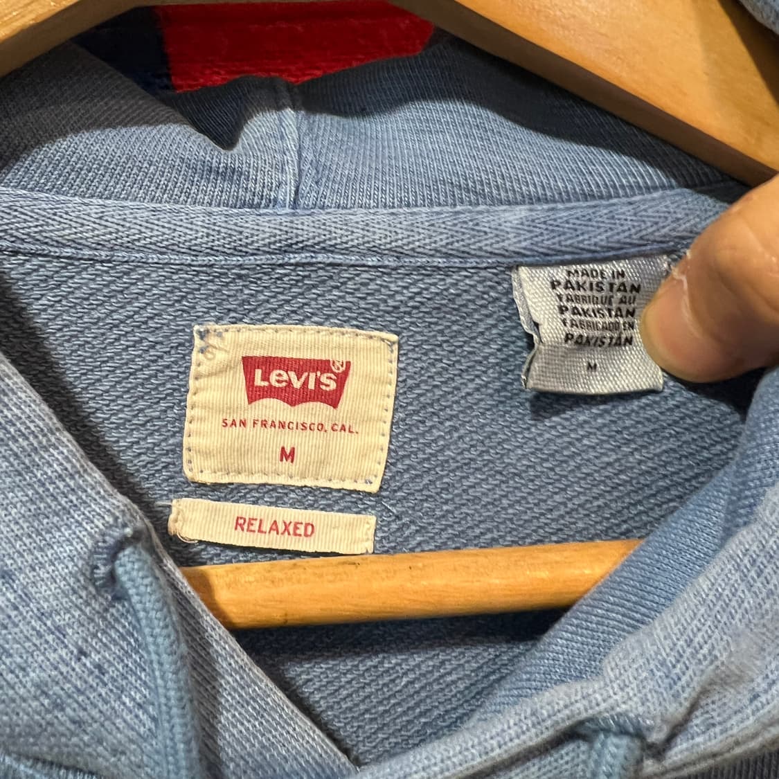 리바이스 파랑 후드티 상품이미지4