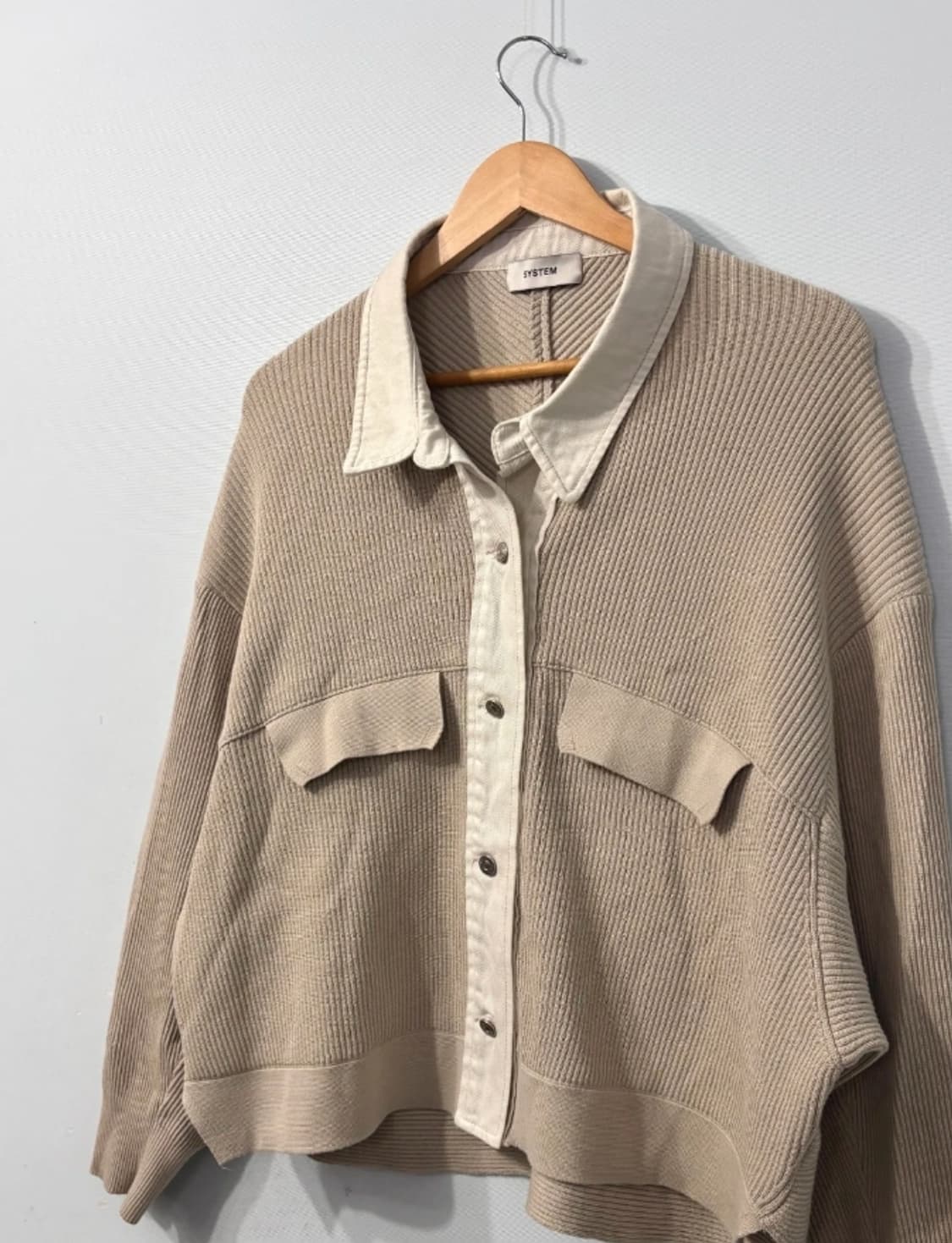 한섬 시스템 니트 셔츠 가디건 F 상품이미지4