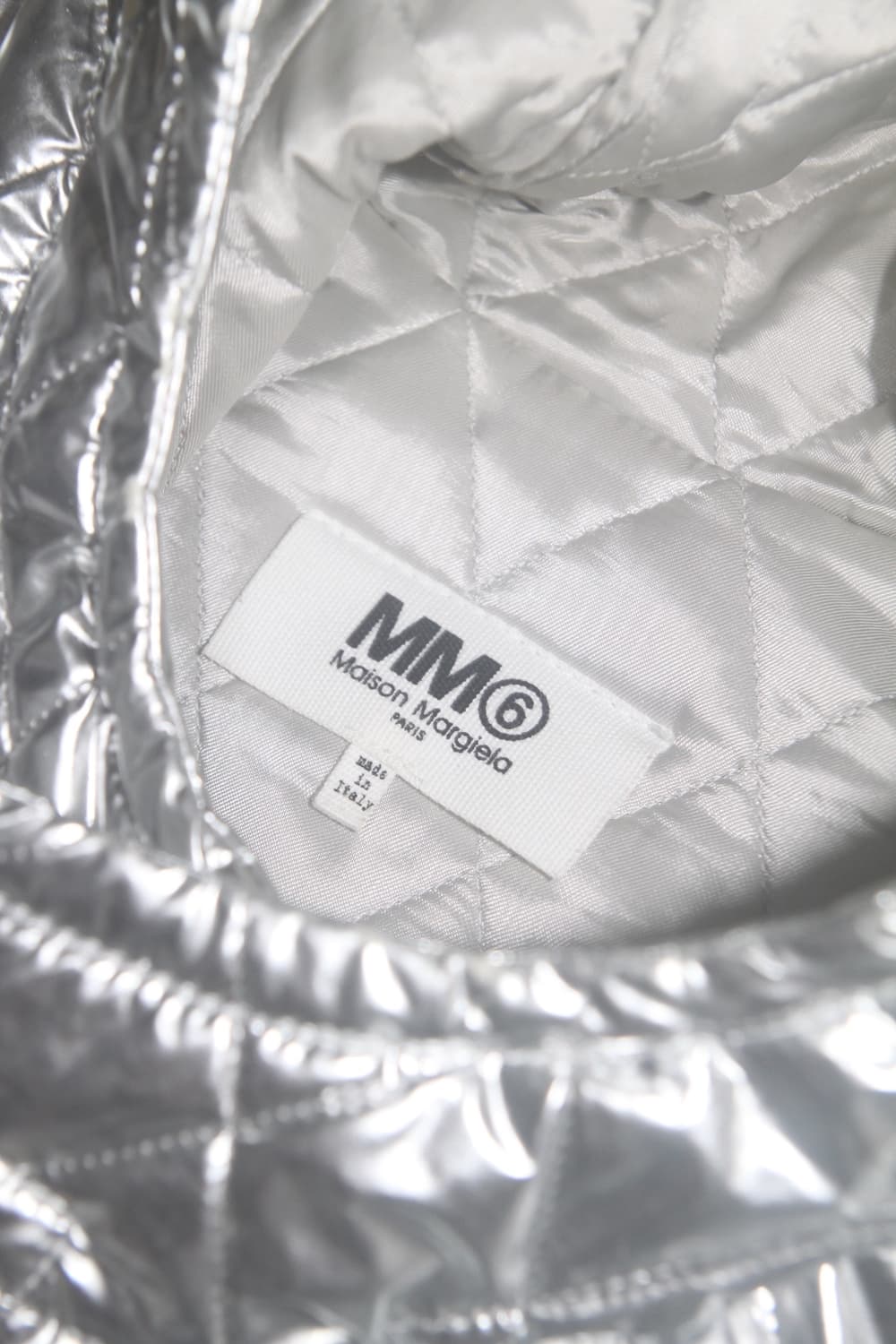 마르지엘라 18FW MM6 실버 퀄팅 더플 코트 상품이미지8