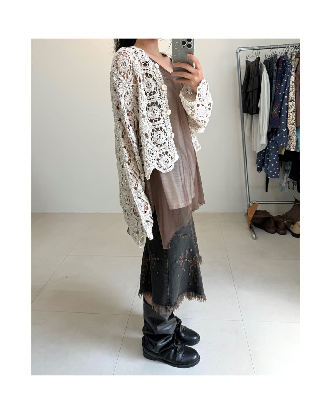 빈티지 크로셰 가디건 상품이미지1