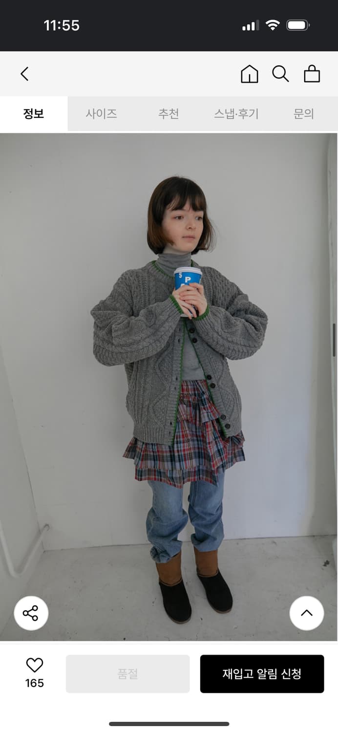 노컨텐츠 체크 프릴 미니 스커트 상품이미지3