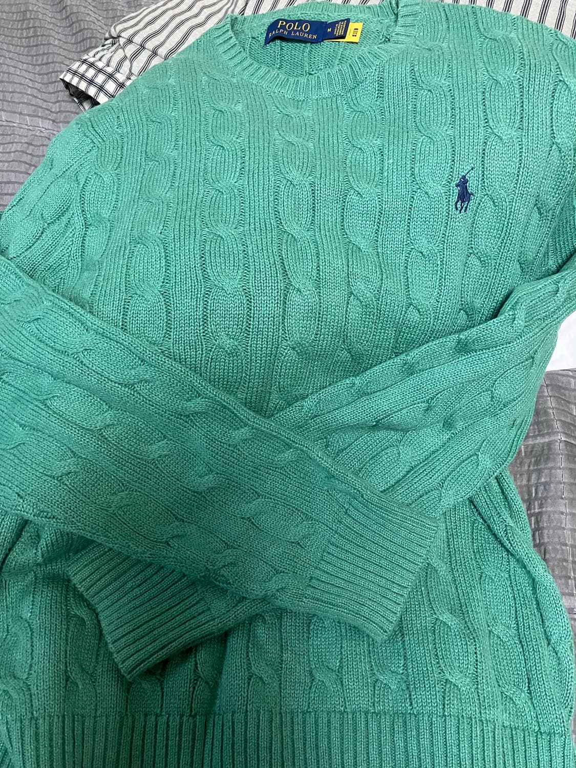 폴로랄프로렌 그린 케이블 니트 상품이미지1