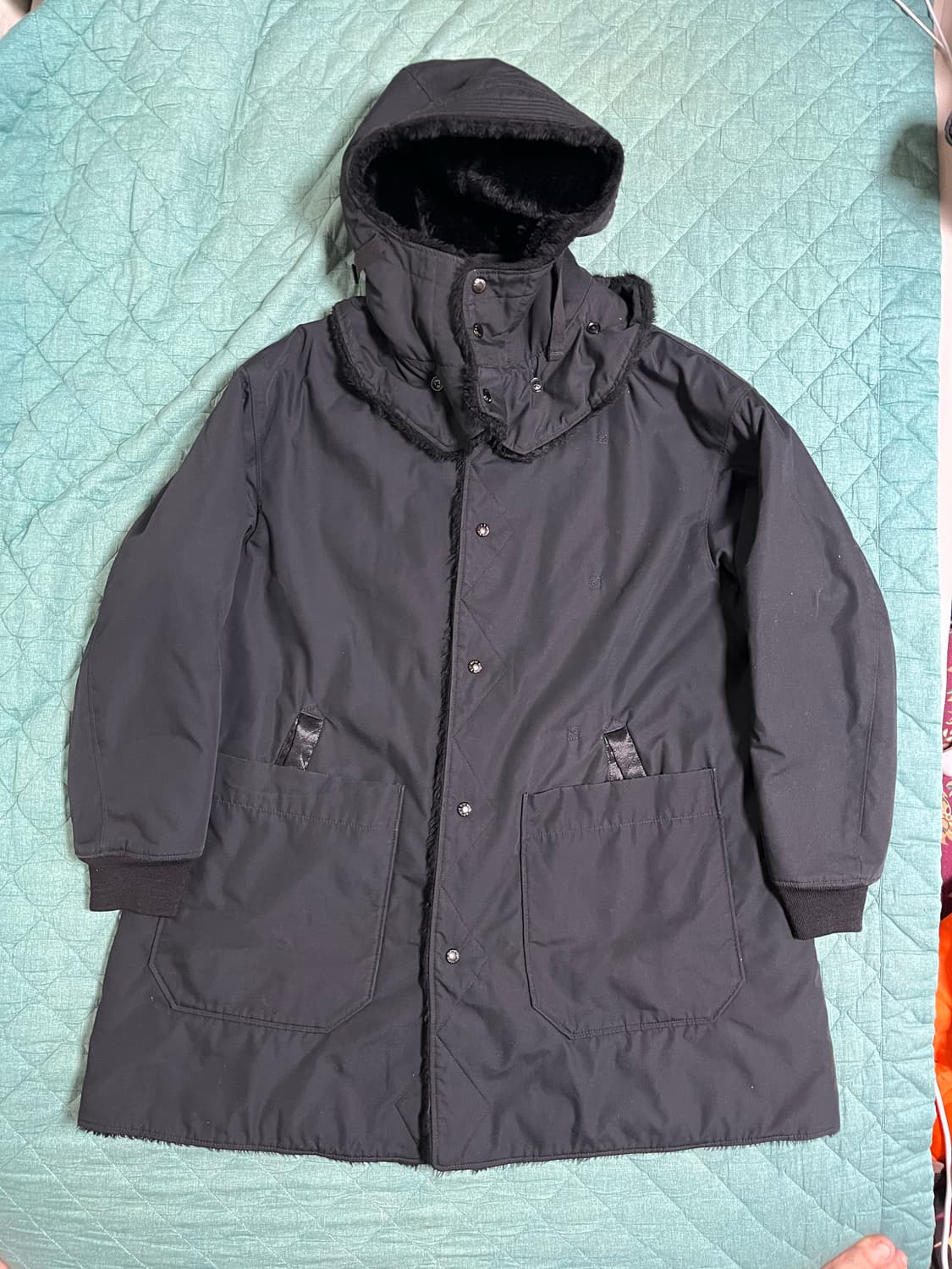 엔지니어드 가먼츠 퍼 점퍼 코트 블랙 Msize 상품이미지1