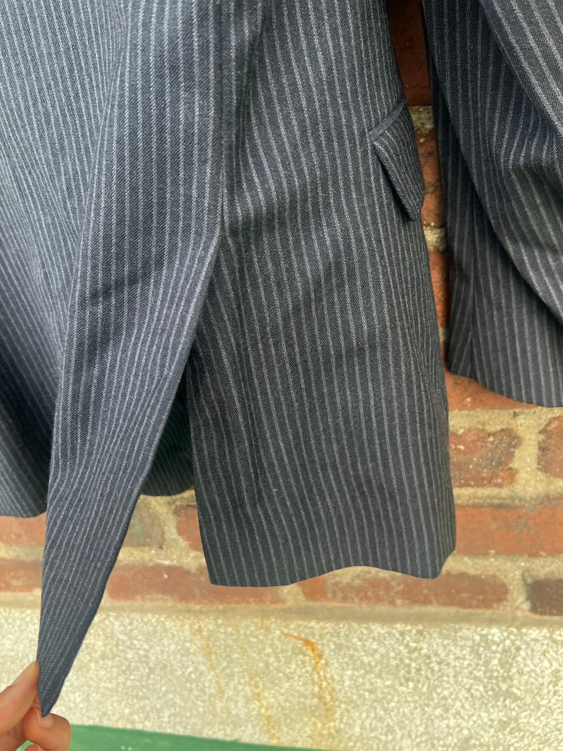 [ITALY MADE] 캘빈클라인 컬렉션 핀스트라이프 버진울 셋업 상품이미지5