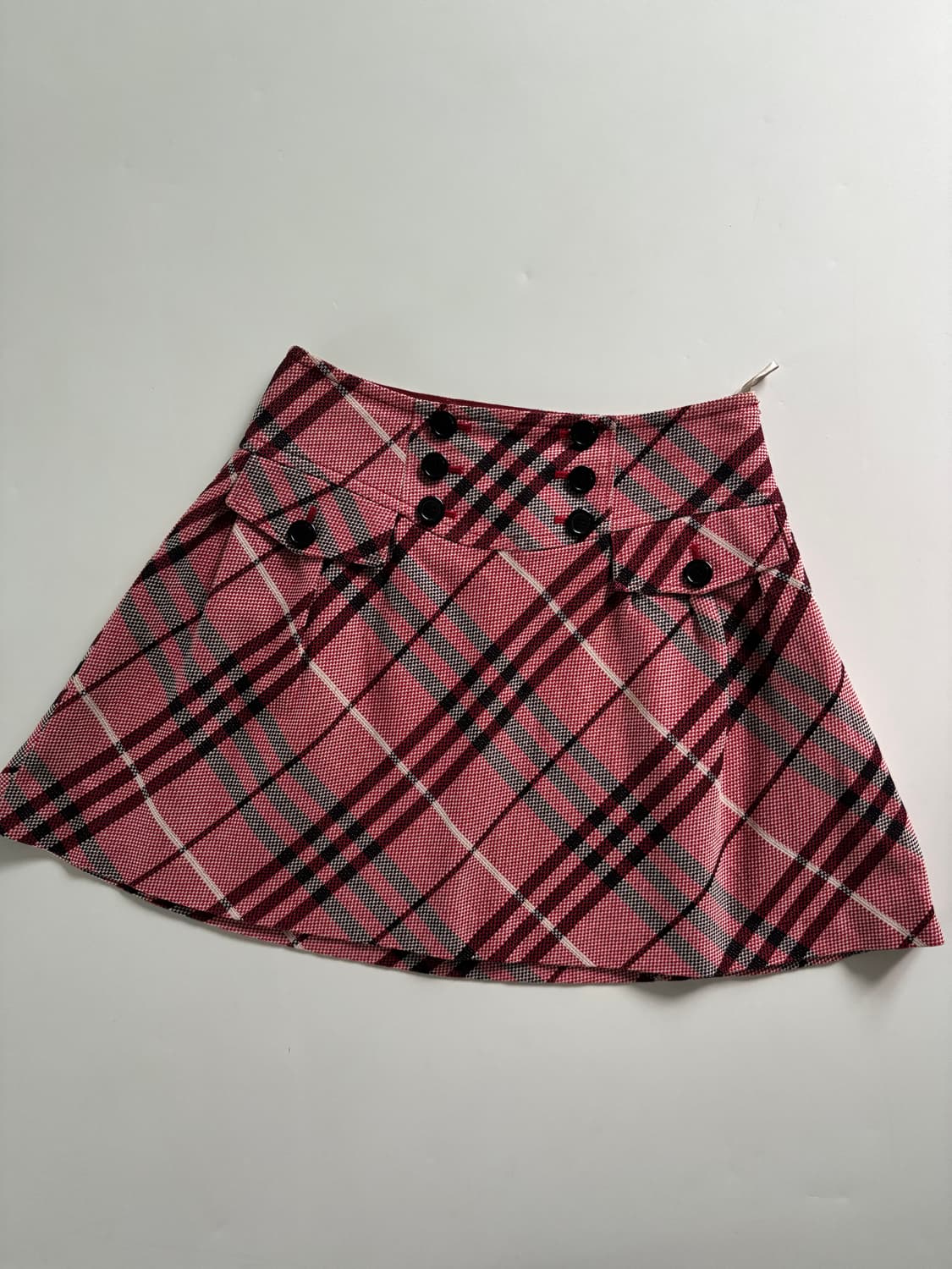 Burberry 버버리 블루라벨 핑크 노바체크 플레어 스커트 상품이미지1