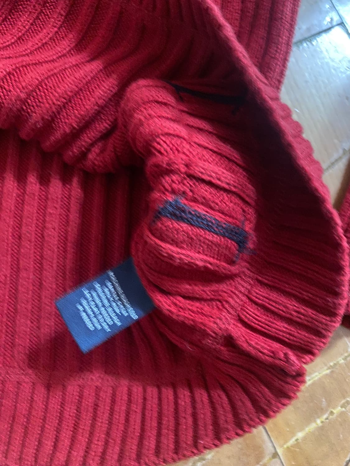 폴로 진 레드 리브 니트 XL (105) 상품이미지4