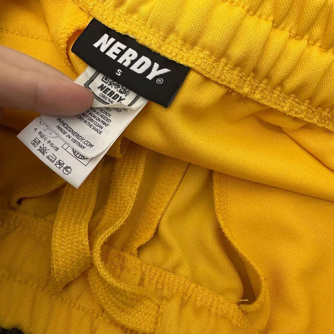 NERDY 널디 트레이닝 운동복 세트 상하의 옐로우 S 상품이미지9
