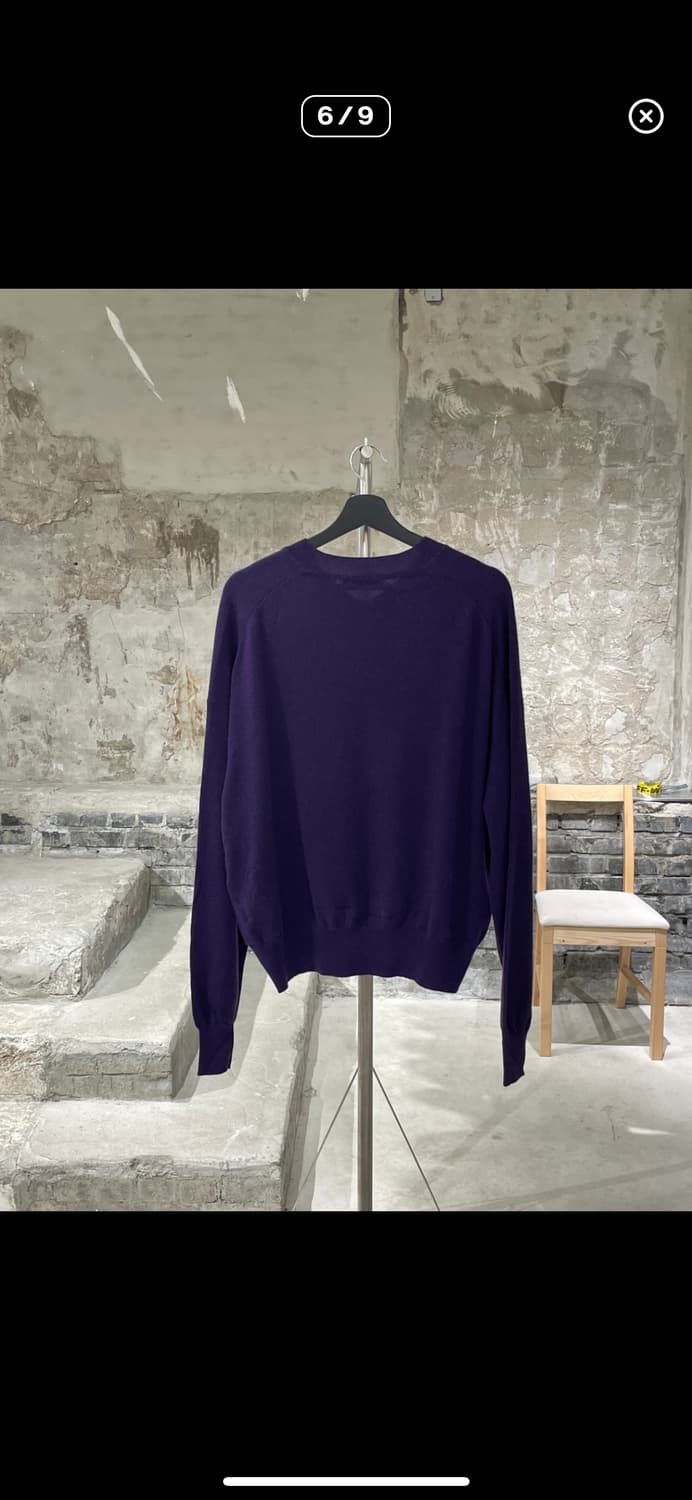 질샌더 퍼플 베이직 캐시미어 니트 상품이미지3