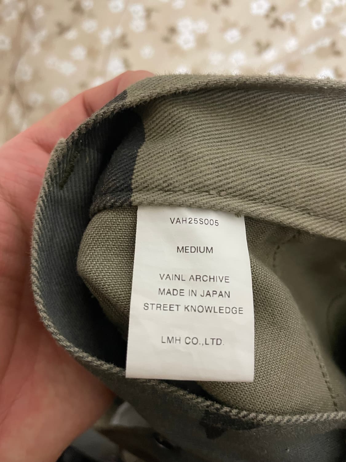 [M] 바이닐 아카이브 25ss 카모 더블니 팬츠 상품이미지8