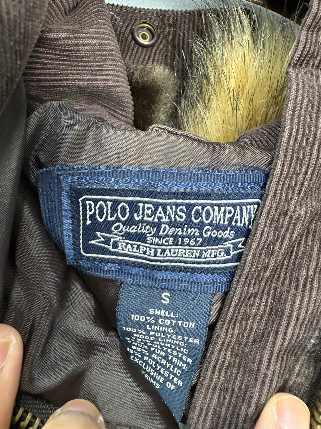 폴로진스컴퍼니 코듀로이 패딩 베스트 (퍼 탈부착 가능) A3102 상품이미지9