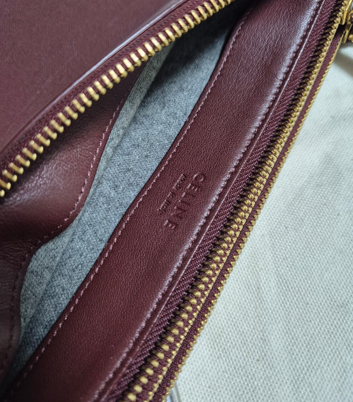 (정품) 셀린느 트리오백 스몰 버건디 크로스백 상품이미지7