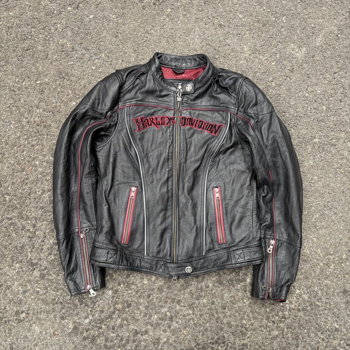 할리데이비슨 블랙 레더 자켓 상품이미지1