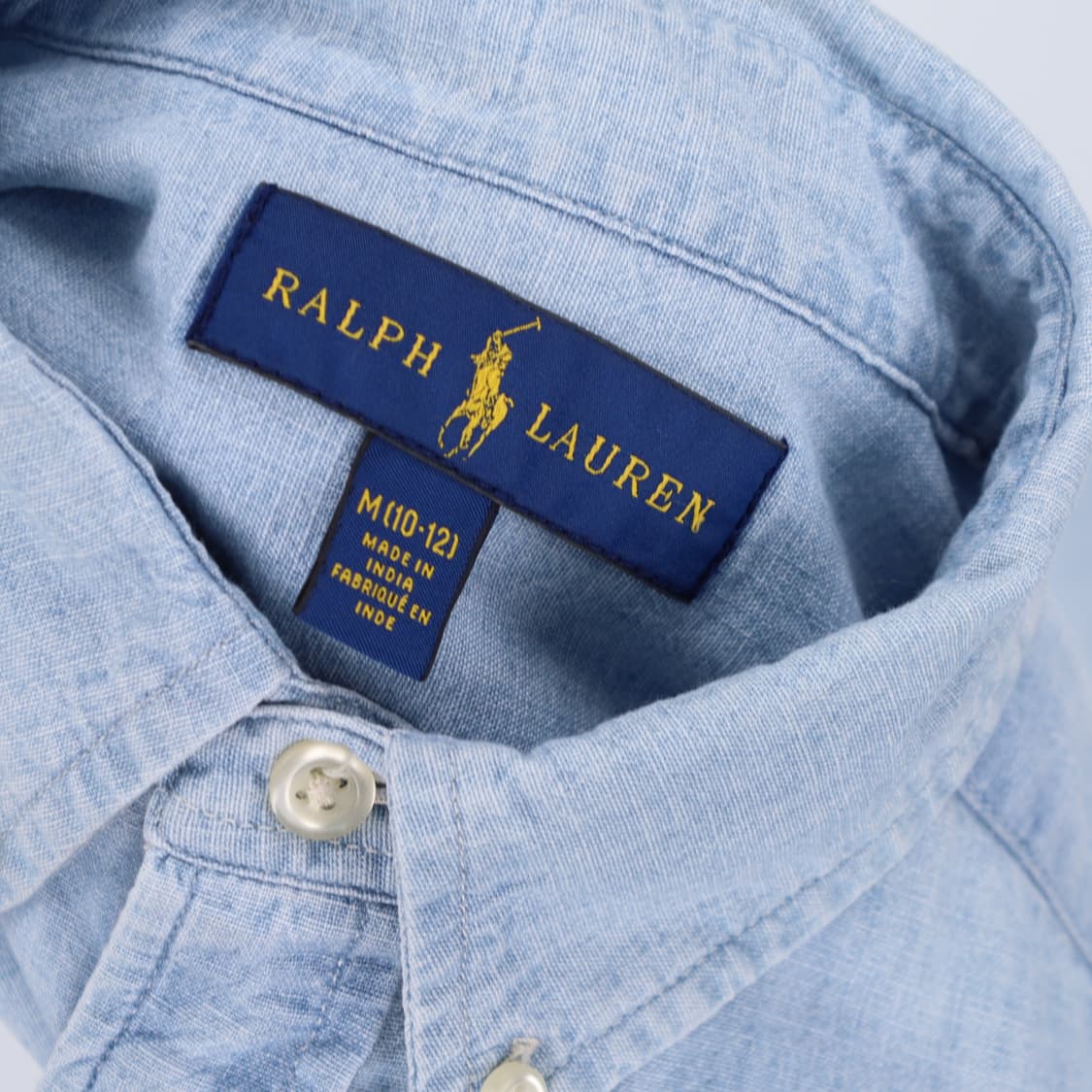 [M] 신형 폴로 랄프로렌 여성 샴브레이 데님 셔츠 청남방 3786 상품이미지5