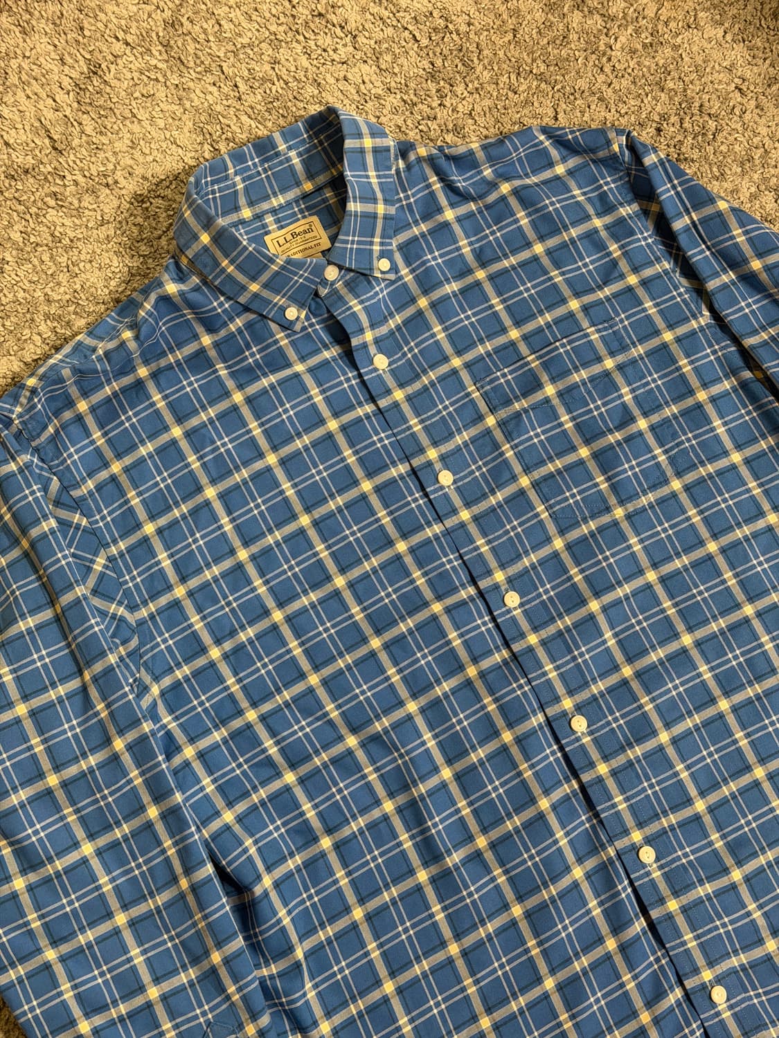 엘엘빈 버튼다운 카라 체크 셔츠 상품이미지2