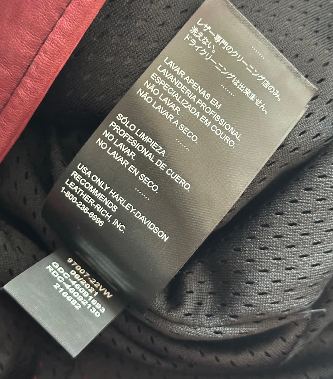 할리데이비슨 가죽 라이더 자켓 상품이미지8