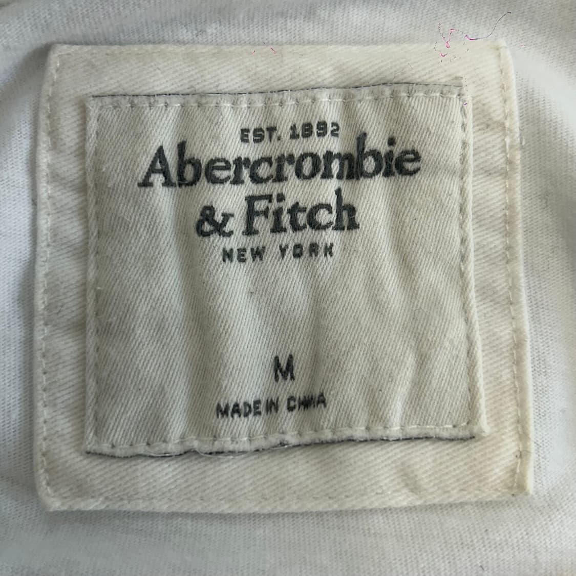 Abercrombie 아베크롬비 스펠아웃 로고 화이트 롱슬리브 상품이미지5