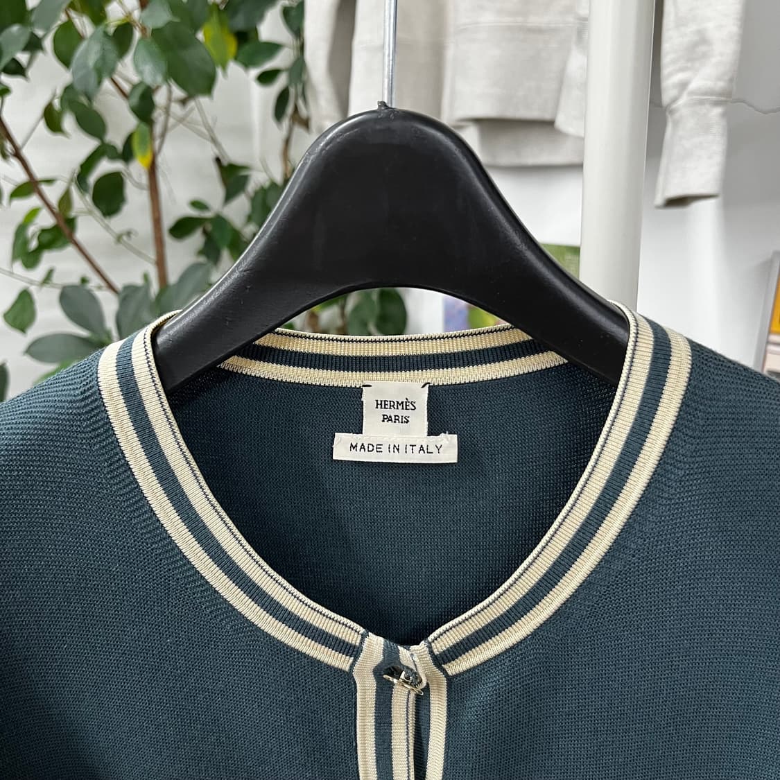 에르메스 캐시미어 블렌드 버튼 롱슬리브 34 상품이미지3