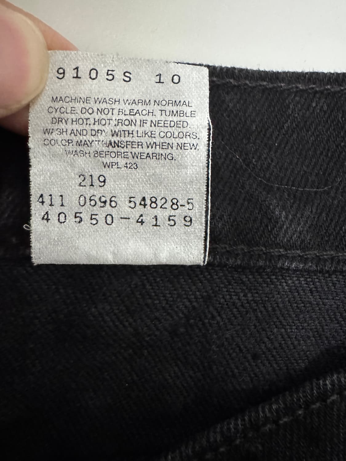 [오렌지탭] 90s 리바이스 550 블랙진 흑청 (36x32) 상품이미지4