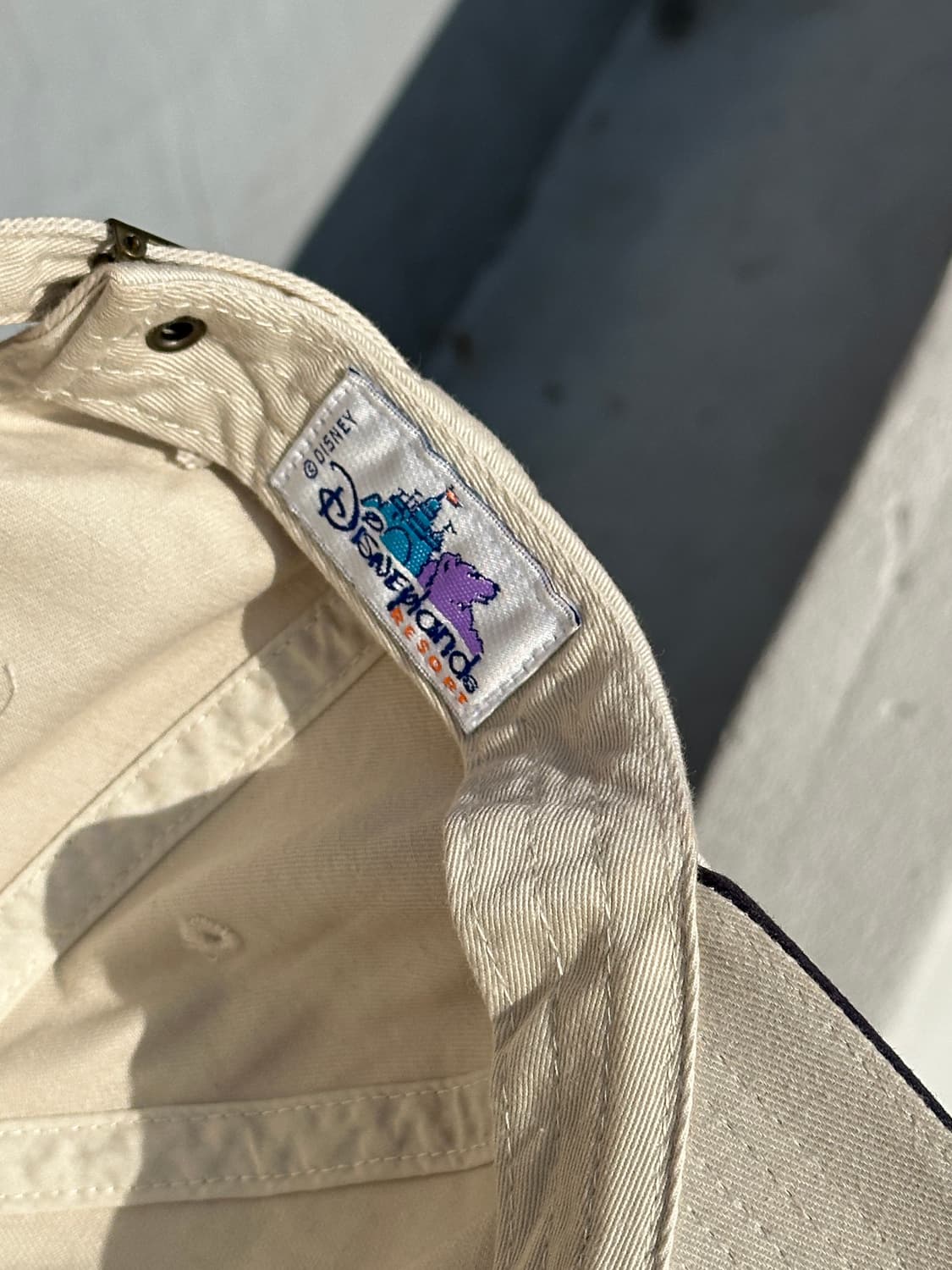 [M] 디즈니랜드 미키마우스 로고 베이지 볼캡 모자 상품이미지7