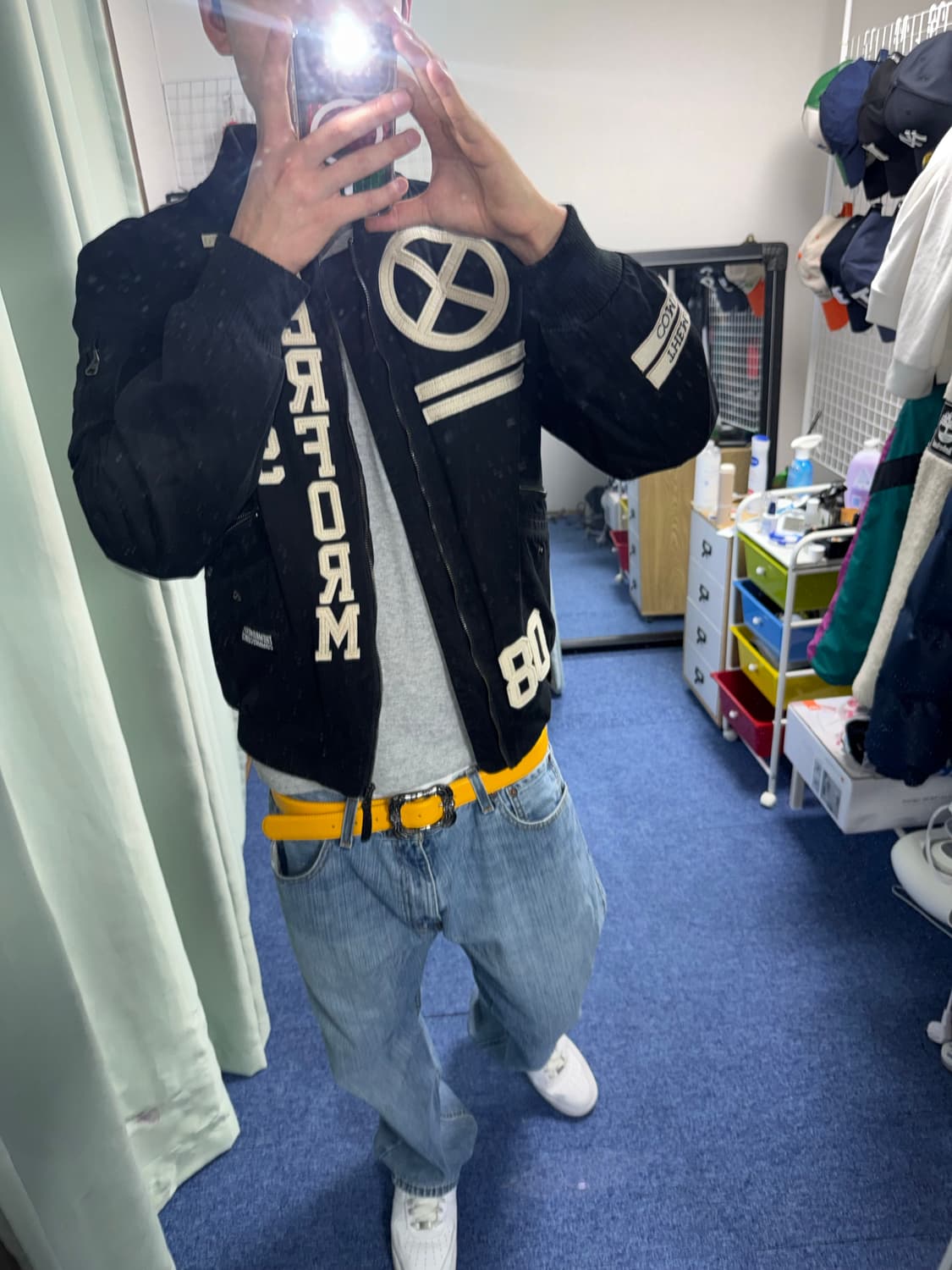 더 매드니스 하드웨이ma-1 블루종 자켓 상품이미지3