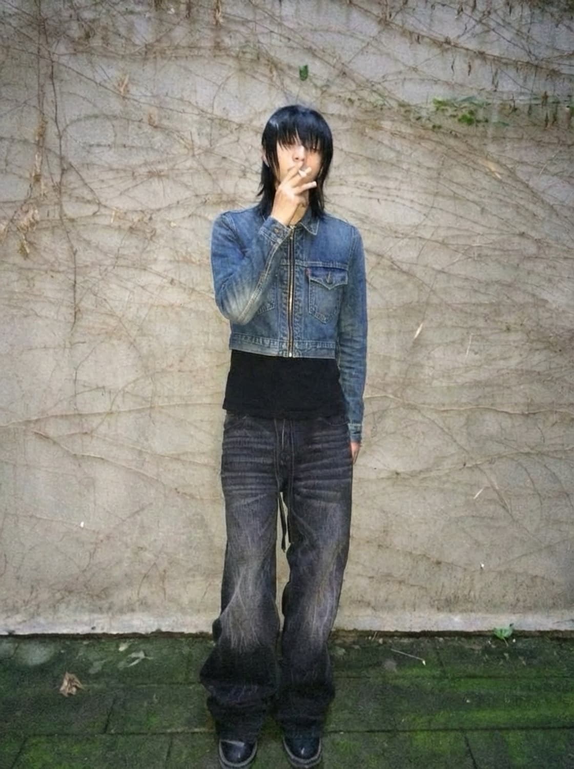 리바이스 커스텀 크롭 데님 집업 자켓 상품이미지1