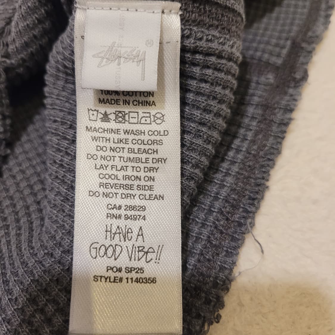 스투시 래글런 써멀 긴팔 M 상품이미지7