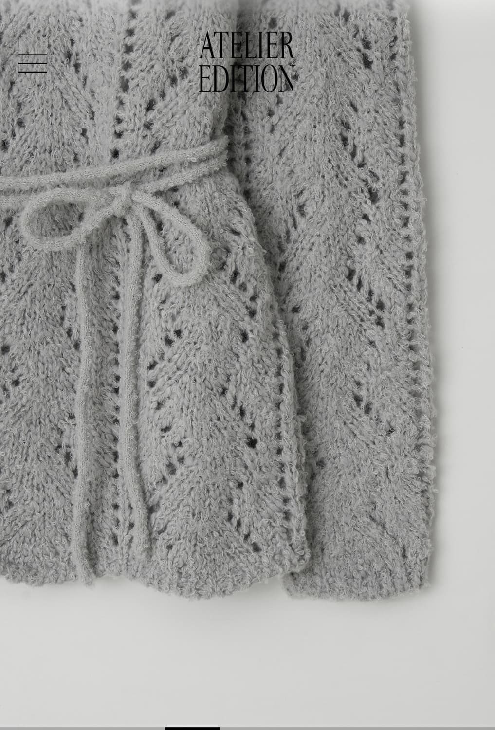 아뜰리에에디션 스카시라운드 니트(새상품) 상품이미지4