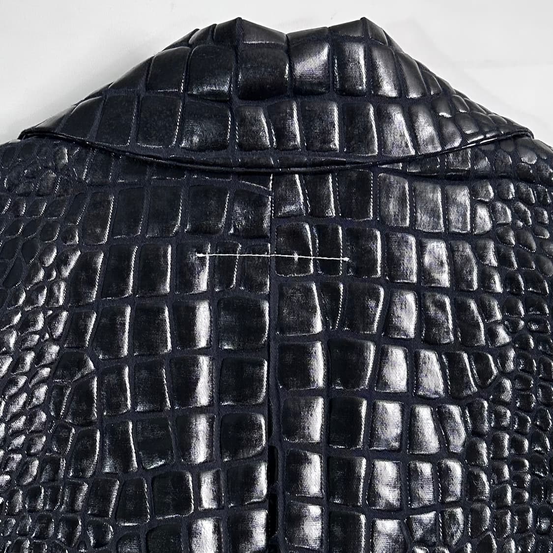 MM6 메종 마르지엘라 크로커다일 코튼 블레이저  상품이미지4