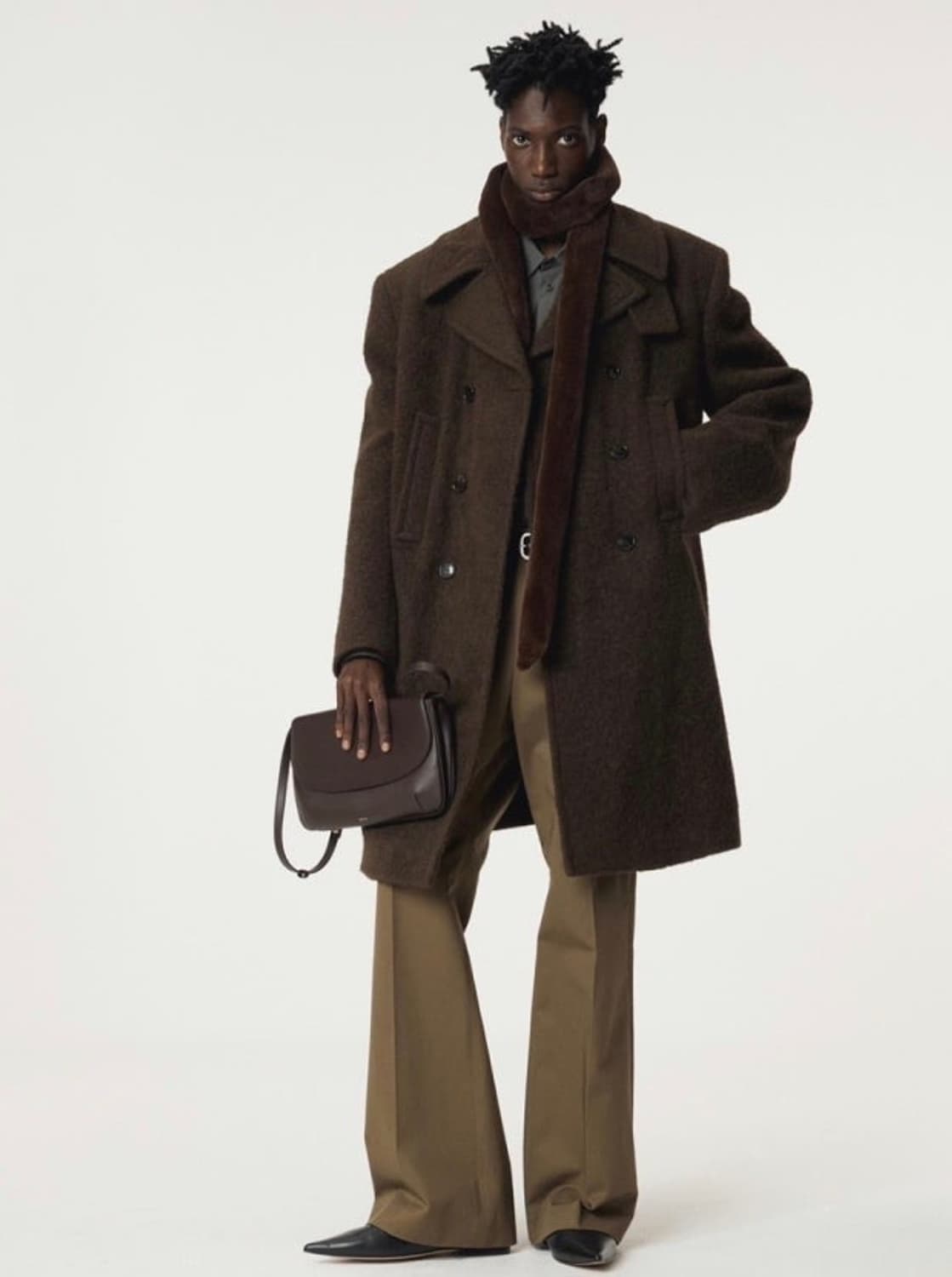 렉토 25FW 라마 울 빈티지 피코트 (S) 상품이미지1