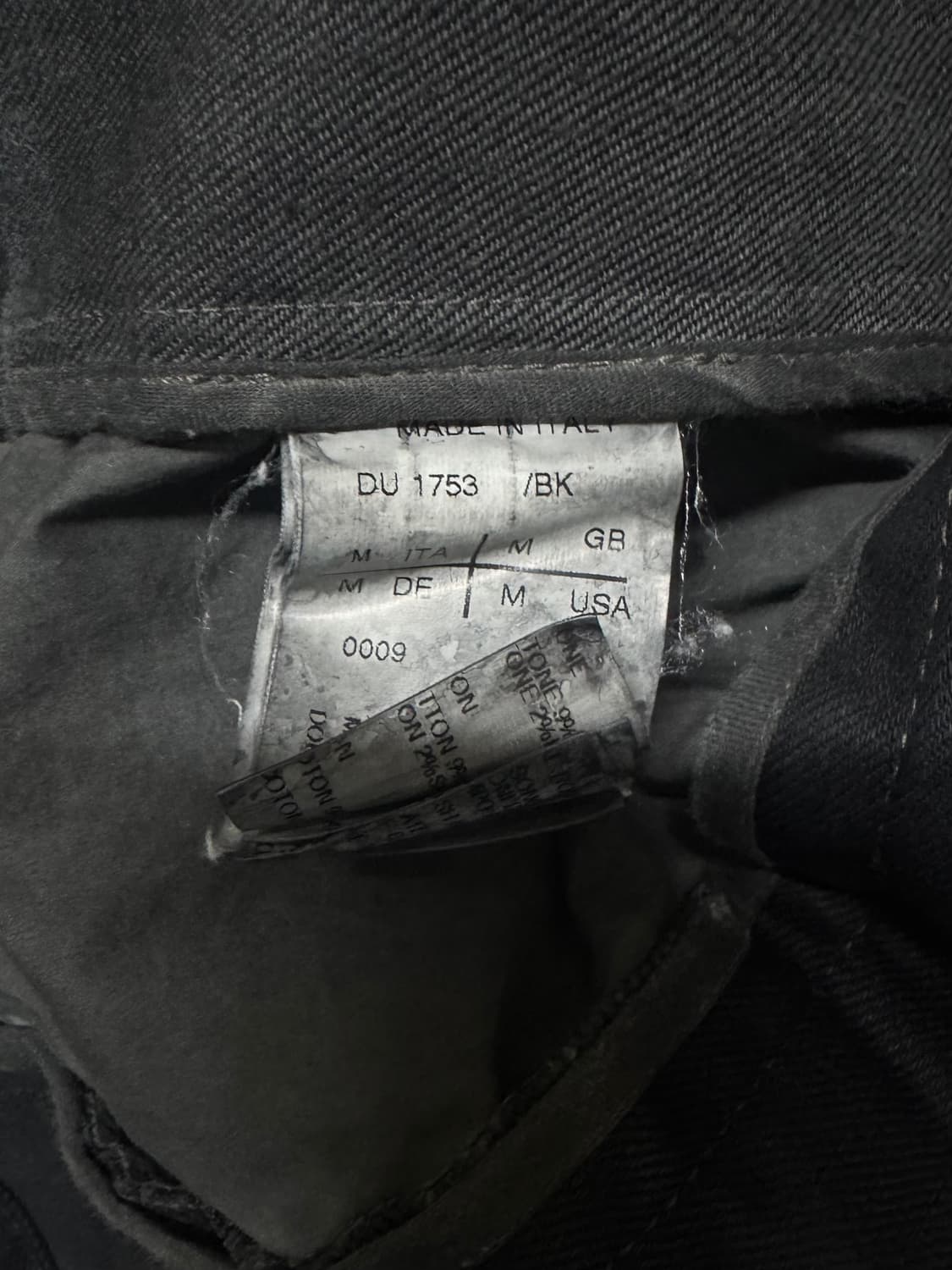 M / 릭오웬스 아카이브 왁스 사선 데님 자켓 상품이미지4