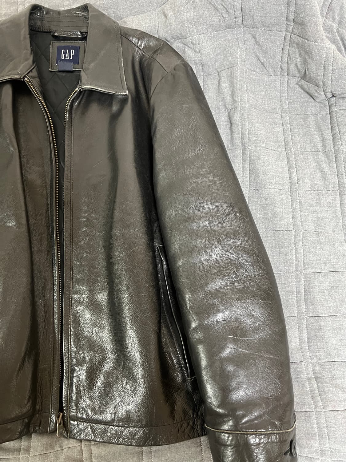 (M, 103) 올드갭 레더자켓 상품이미지3